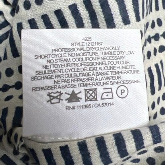 Tory Burch Stephanie Size 6 Beige Black Clear Sequin Tunic Top V-Neck Blouse - Picture 8 of 8